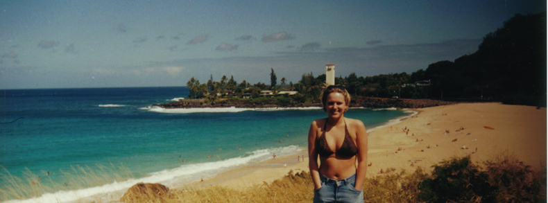 Jenny Overlooking Waimea Bay